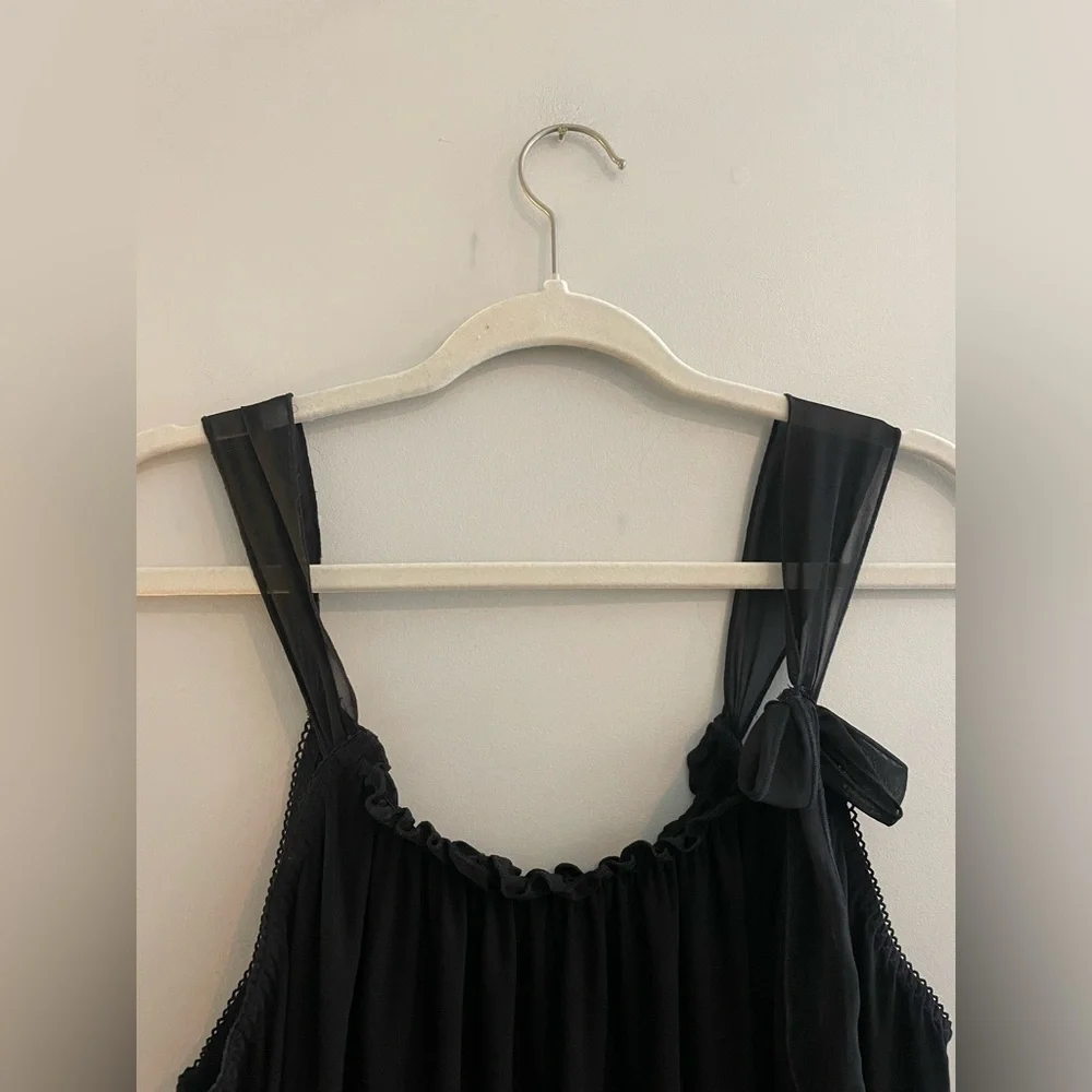 Vintage Chanteuse Black Nightgown